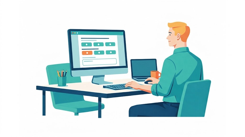 Illustration Digitalprojekt Navigator